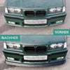 Spoiler anteriore lama Nero Lucido per BMW E36 Coupè Touring