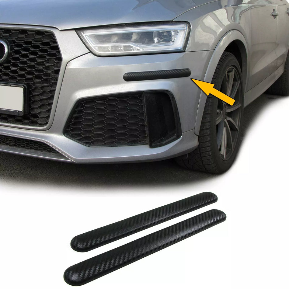 Paraurti protezione strisce flessibili da incollare universale 306x35mm carbonio