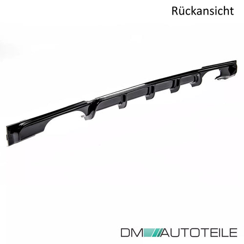 Diffusore posteriore Nero Lucido 4 tubi per BMW F30 F31 M Sport