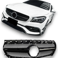Griglia Sport Griglia Radiatore per Mercedes W117 C117 Classe CLA Nero