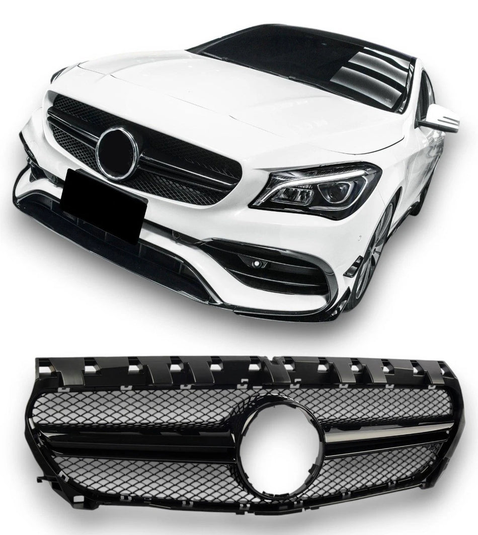 Griglia Sport Griglia Radiatore per Mercedes W117 C117 Classe CLA Nero
