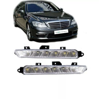 SET LUCI DIURNE LED CLASSE S W221 set vetro cromato per paraurti AMG S65 S63