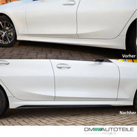 minigonne laterali listelli lucidi per BMW Serie 3 G20 G21