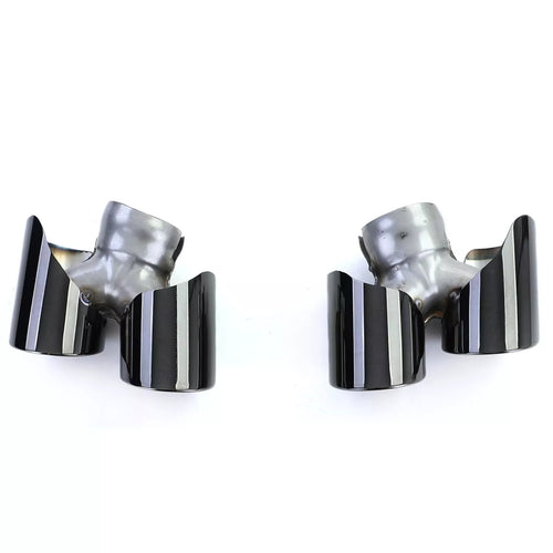 terminali doppio nero adatti, per Porsche 911 991.2 15-19 3.0 370cv