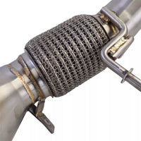 Tubo di ricambio downpipe acciaio inox racing BMW Serie 5 F10 F11 N20 520i 528i