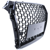 Griglia radiatore favi sport senza emblema nero lucido per Audi A4 B9 8W 15-19