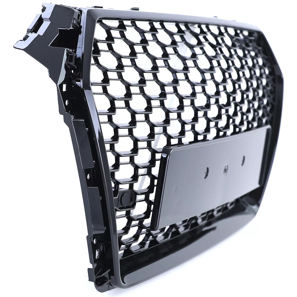 Griglia radiatore favi sport senza emblema nero lucido per Audi A4 B9 8W 15-19