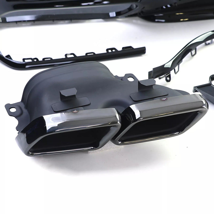Diffusore Posteriore Sport + Doppi Terminali, per Mercedes Classe S W222 17-20