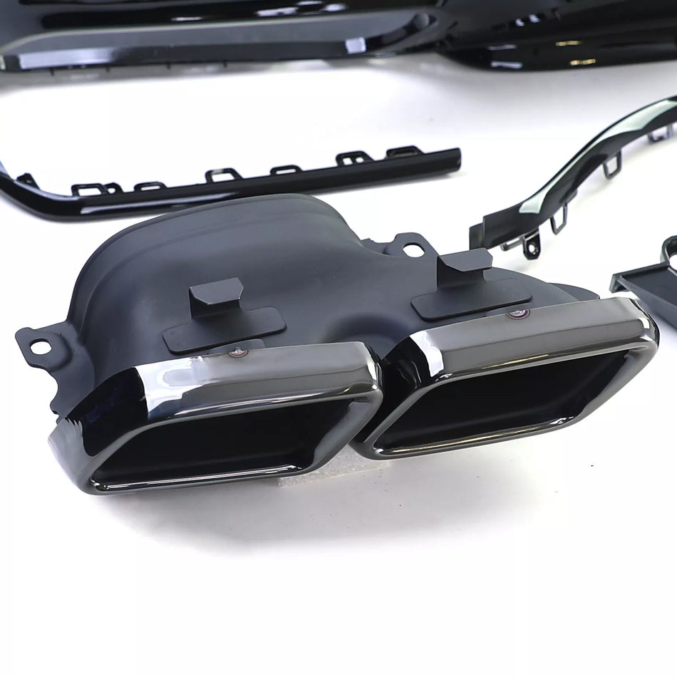 Diffusore Posteriore Sport + Doppi Terminali, per Mercedes Classe S W222 17-20
