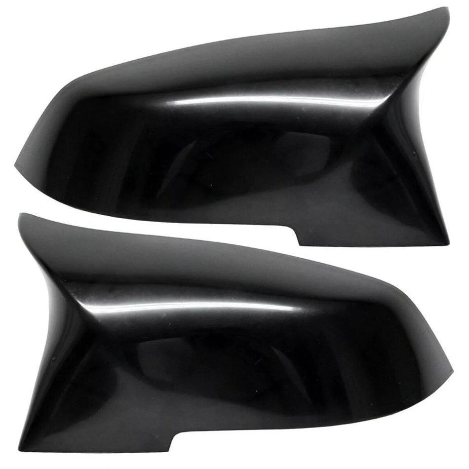 SET TAPPI SPECCHIETTI Nero Opaco seta per BMW F20 F21 F22 F23 F30 F31 F87