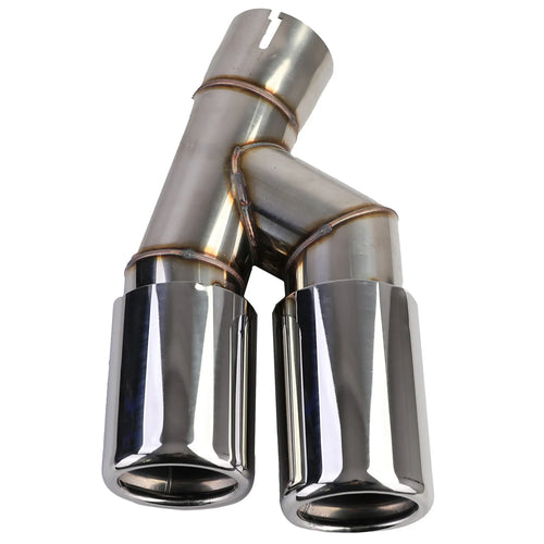 Terminale di Scarico Doppio Tubo Cromato per BMW Serie 3 F30 F31 316 318 320