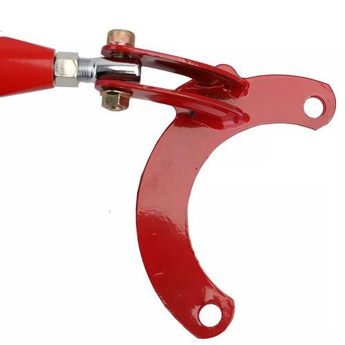 Barra alluminio rossa anteriore 3 pz regolabile, per Peugeot 206 + CC SW 98-08