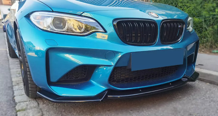 Spoiler anteriore lama spada Lucido per BMW M2 (F87) 2015-2017