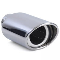 Terminale di scarico in acciaio inox da avvitare 88x114mm ovale fino a 55mm