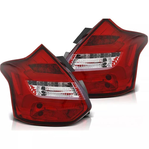 Fanali posteriori LED Lightbar dinamici per Ford Focus MK3 2011 rosso/chiaro