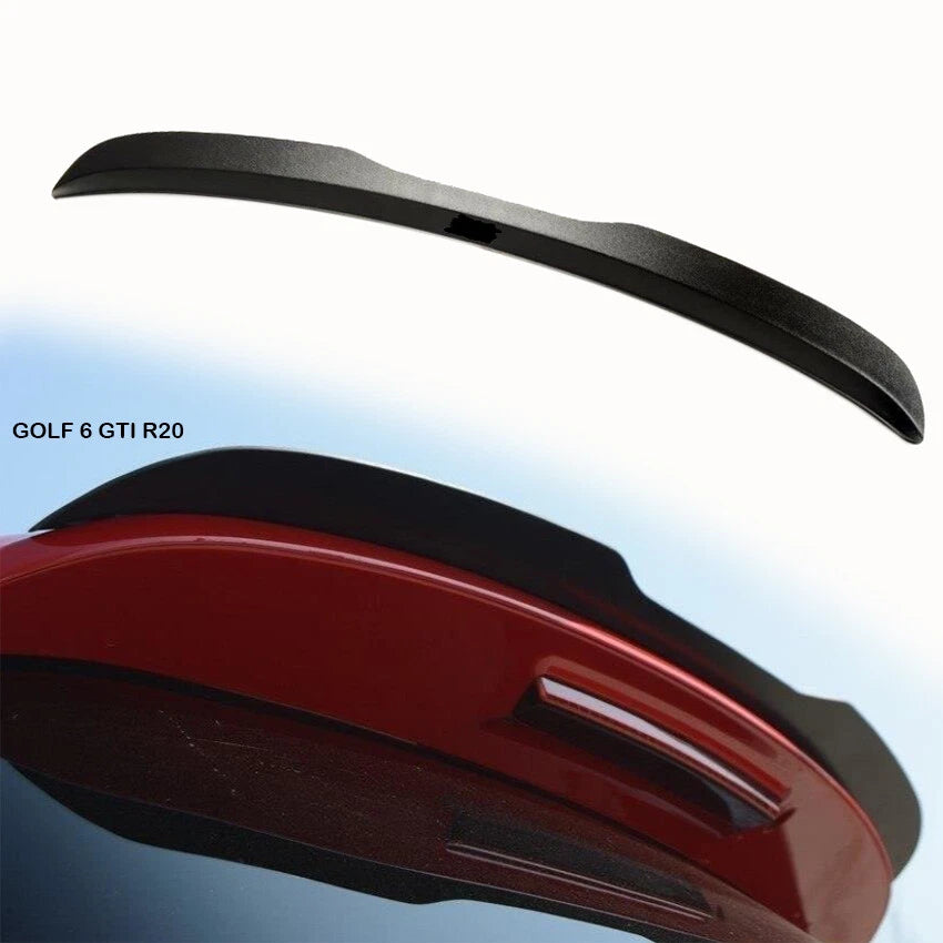 Spoiler spoiler posteriore per  GOLF  6 G T I   R 20 sportivo Nero Lucido