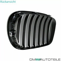 Griglia doppia barra nera BRILLANTE per BMW Serie 7 F01 F02 08-15