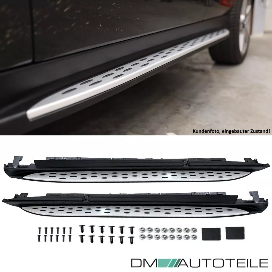 Pedoni Barre Ingresso Soglia Alluminio  per Mercedes ML W166