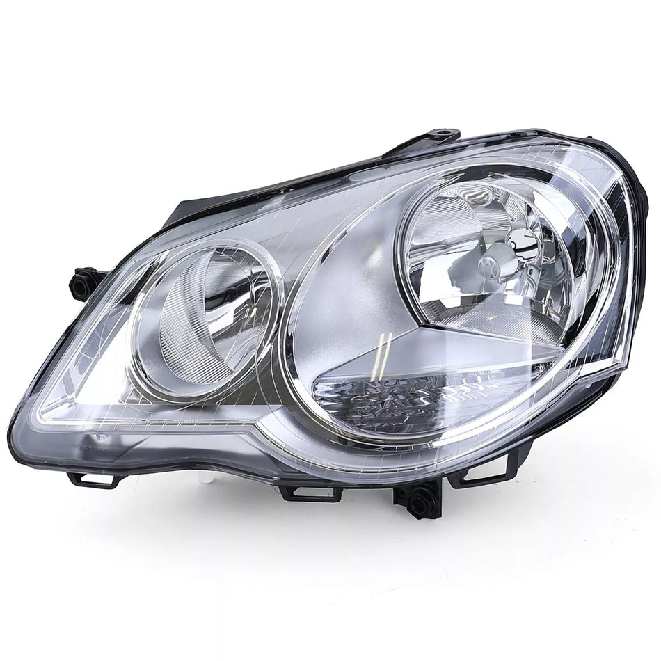 Faro proiettore H7 H1 + motore LWR sinistro per Vw Polo 9N3 05-09