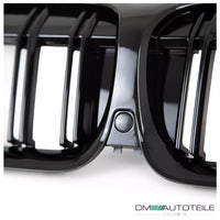 Set Griglia a doppia barra per la BMW Serie 3 G20 G21 Nero Lucido + M