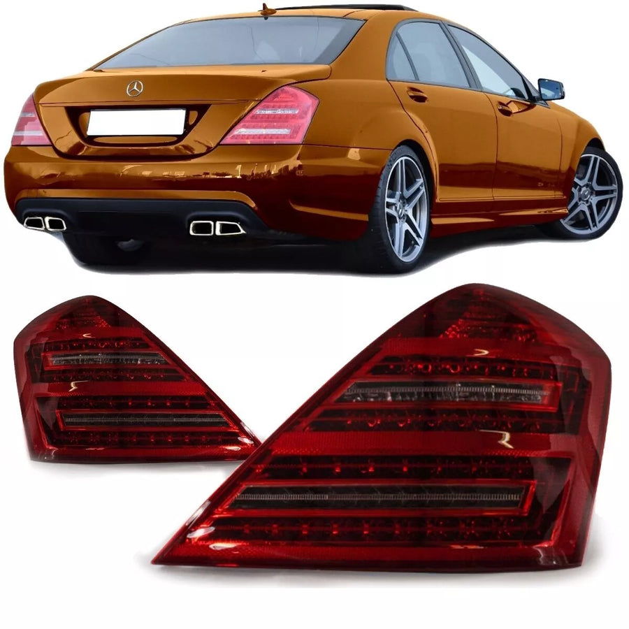 Fanali posteriori LED Mercedes Classe S W221  Rosso Bianco +acc. S65 AMG