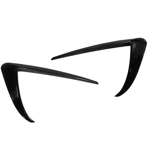 Spoiler bordi fendinebbia nero lucido adatto, per Tesla Model 3