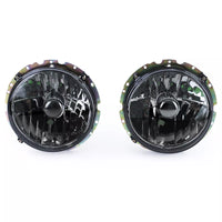 Coppia Fari Vetro Trasparente Nero Smoke H4 per VW Golf 1 + Cabrio 74-83