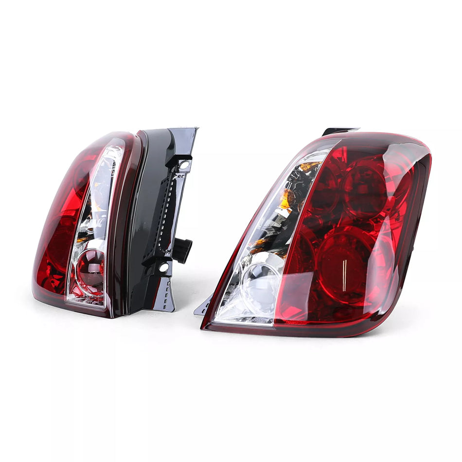 Luci Posteriori Vetro Trasparente Rosso Chiaro per Fiat 500 2007-2015
