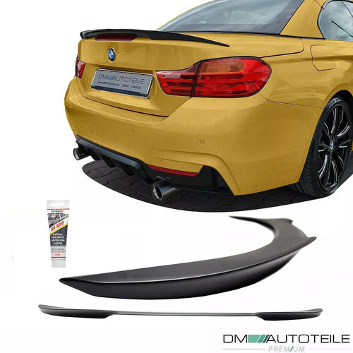 Spoiler Posteriore bagagliaio Nero Opaco per BMW Serie 4 F33 cabriolet non M4