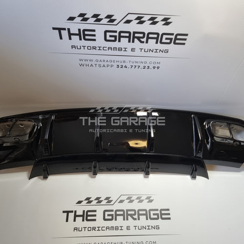 Diffusore A45 + Terminali NERI per Mercedes W176 Classe A (fino 2018) Posteriore