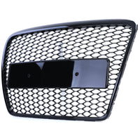 Griglia Sport a nido d'ape senza emblema nera lucida per Audi A6 C6 4F 08-11