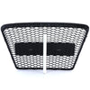 Griglia Sport a nido d'ape senza emblema nera lucida per Audi A6 C6 4F 08-11