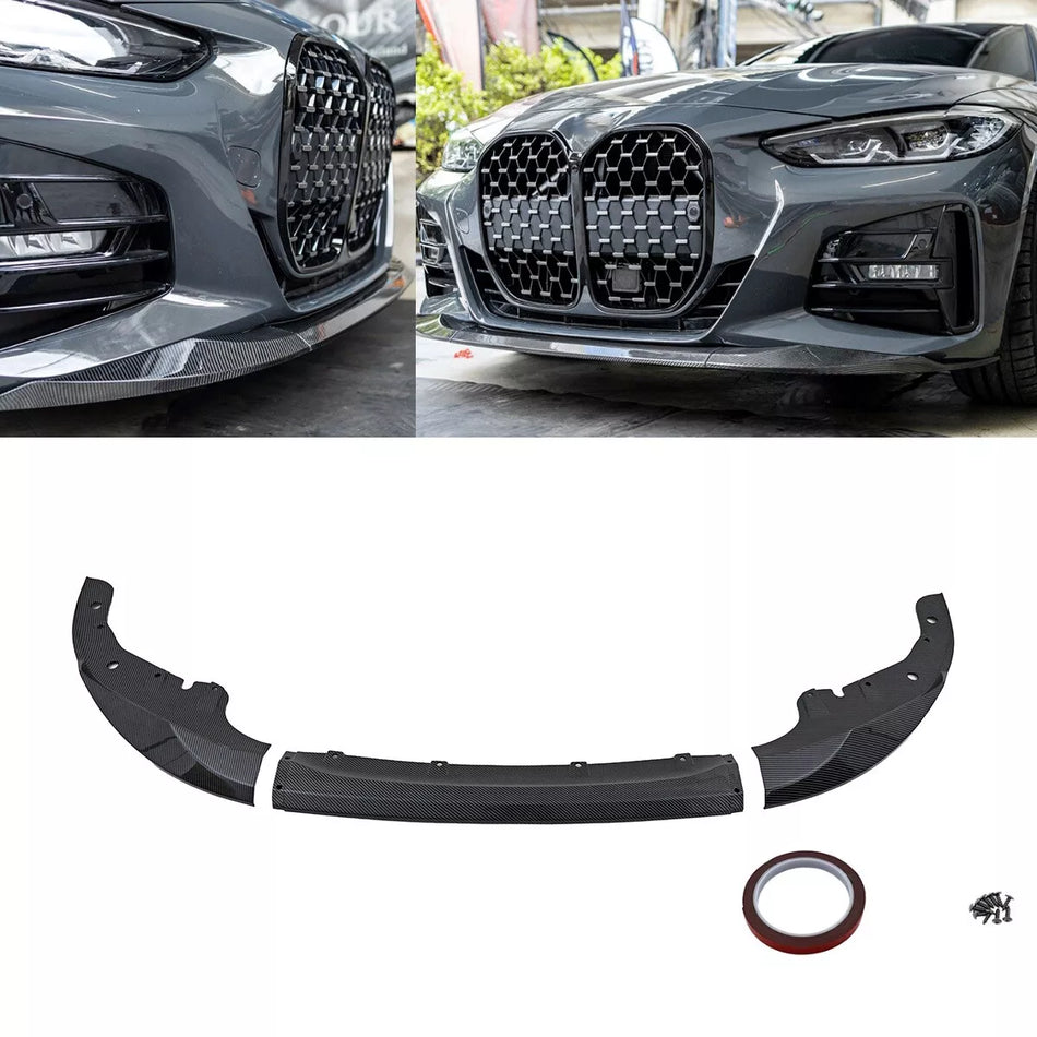 Spoiler anteriore lama carbonio Lucido per BMW Serie 4 G22 G23 M