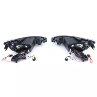 Fari Vetro Trasparente Nero H7 H7 + Adattatore, per Peugeot 206 1998-2008