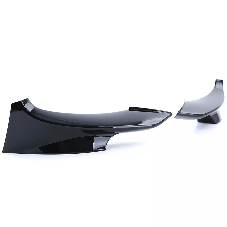Spoiler parafango anteriore splitter nero lucido per BMW Serie 3 E92 E93 10-13