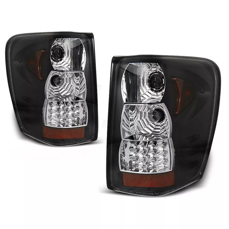 Luci posteriori luci posteriori LED Nero per Chrysler Jeep Gra
