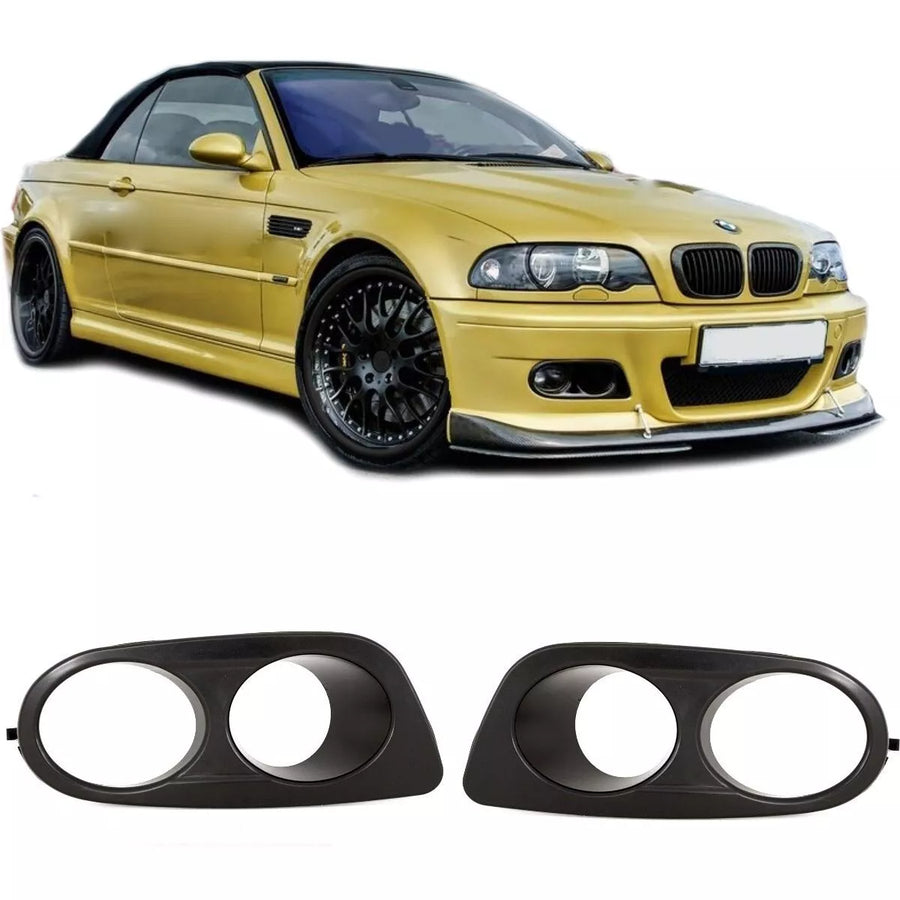 Set mascherine fendinebbia Nero per paraurti BMW E46 M II