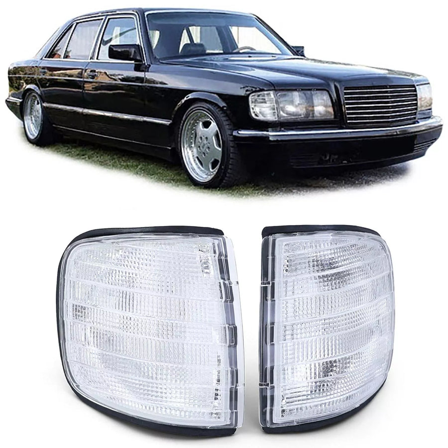 Coppia Frecce Bianco, per Mercedes Classe S W126 Berlina 80-91