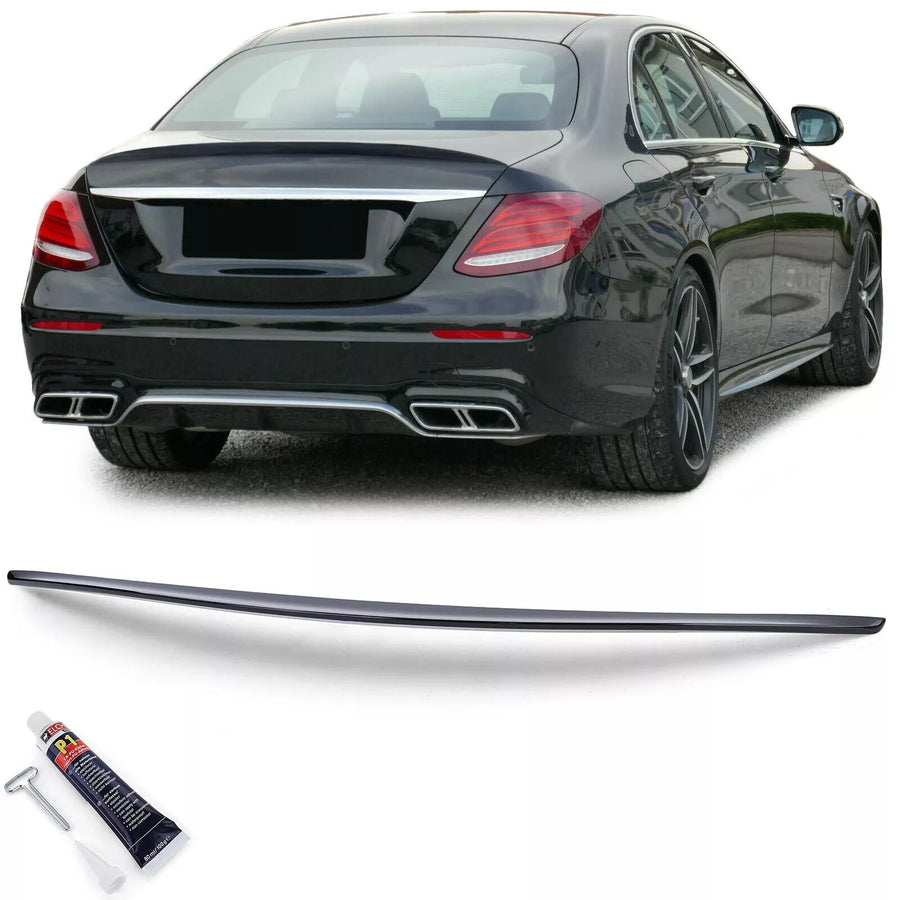 Spoiler posteriore labbro Nero + ABE per Mercedes E W213 berlina dal 16