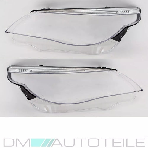 Kit diffusore sinistro destro vetro faro LED per BMW E60 E61 03-07