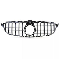 Griglia radiatore sportiva nera lucida, per Mercedes Classe C W205 S205 18-21