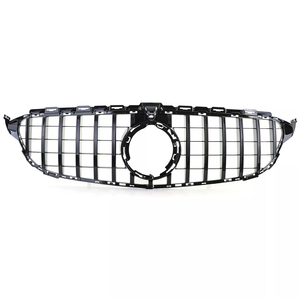 Griglia radiatore sportiva nera lucida, per Mercedes Classe C W205 S205 18-21