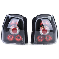 Luci posteriori vetro trasparente nere per VW Lupo + Seat Arosa