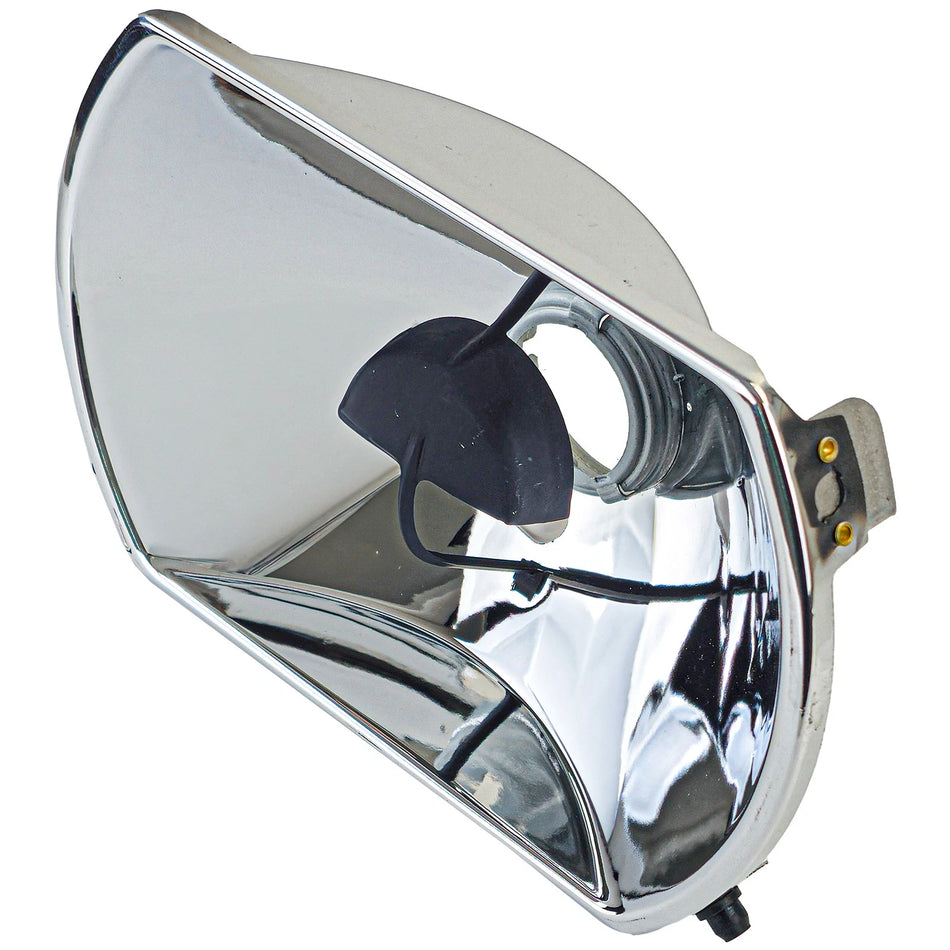 Riflettore, per fari + regolazione sinistra, per Mercedes R107 SL SLC 85-89