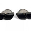 Diffusore + Terminali di Scarico (NERO) per Mercedes W205 S205