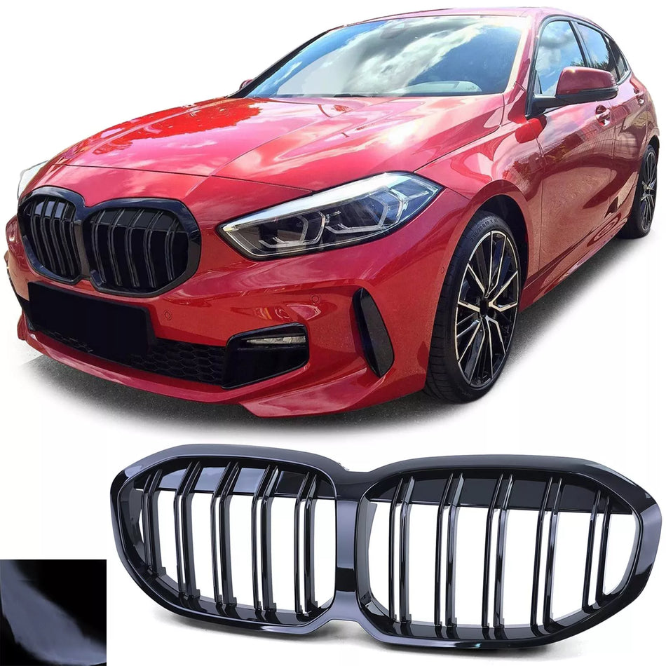 Griglia Sport doppia barra prestazioni lucida adatta per BMW Serie 1 F40 dal 19