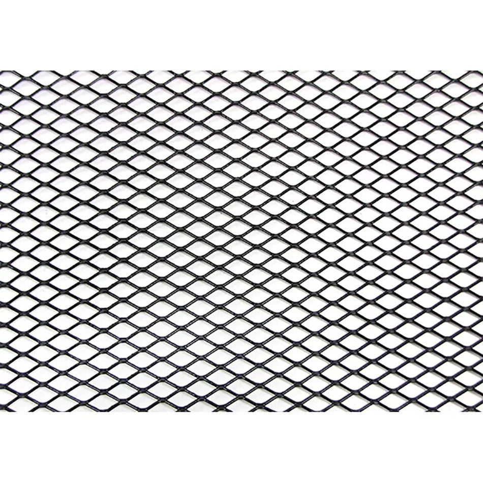 Griglia in alluminio griglia da corsa a nido d'ape 100 x 40 cm 8 x 16 mm nera