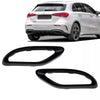 SET MASCHERINE SCARICO SportIVE Nero per Mercedes A-Cl. W177 AMG-Line