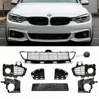 SET Accessori Paraurti Completo Anteriore per BMW Serie 4 F32 F33 F36 M Sport