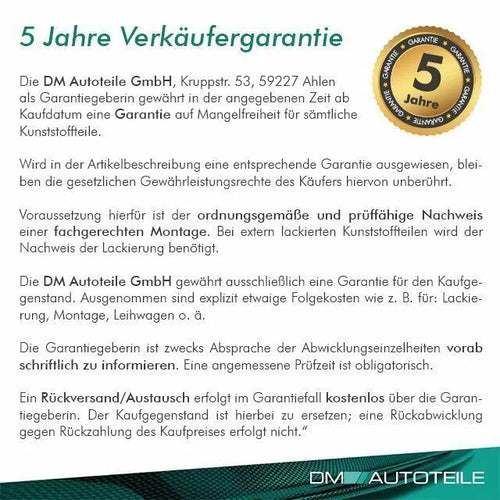 Set Griglia doppia barra per BMW Serie 6 F12 F13 Nero Opaco anche M M6